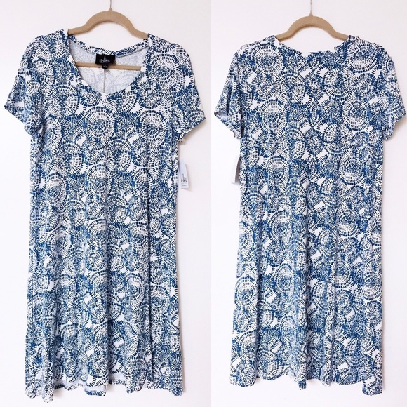 A-Line Hawaii - Printed Short Sleeve Dress - Picture 1 of 4